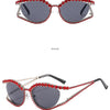 XJiea 2024 Designer Rhinestone Sunglasses For Women Luxury Brand Fashion Steampunk Men Eyeglasses Party Beach Shades Accessory