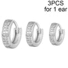 CRMYA Gold Silver Filled 16mm 14mm 12mm Flower Higgle Earring CZ Zircon Hoop Earrings For Women Girls Jewelry Wholesale