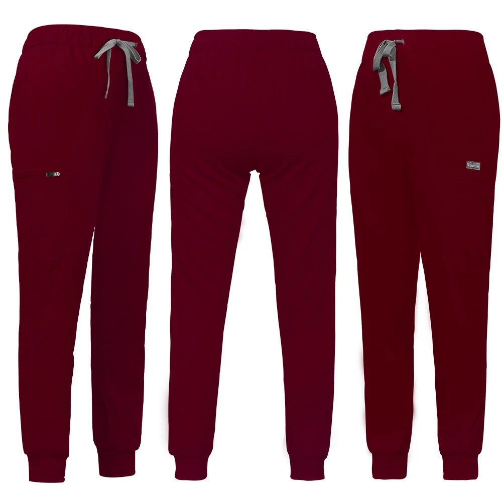 Unisex Jogger Pants Dentist Pants Solid Color Beauty Salon Nursing Men Jogging Pants Spa Uniform Pants Pet Medical Doctor Scrub