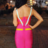 2025 New Women Sexy Spaghetti Strap Rayon HL Elastic Celebrity Bandage Dress Bodycon Mini Club Evening Party Dresses Drop Ship