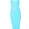 New 2024 Women Sexy Celebrity Midi Red White HL Elastic Bandage Dress Spaghetti Strap Club Bodycon Party Dress Wholesale HL434