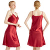 Summer New Chemise Nightgown Sexy Backless Spaghetti Strap Nightdress Sleepwear Women Loose Satin Home Wear Intimate Lingerie