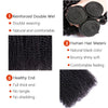 Mongolian Afro Kinky Curly Bundles Human Hair Afro Kinky Bulk Human Hair Unprocessed Virgin Hair Bundles for Women Natural Black