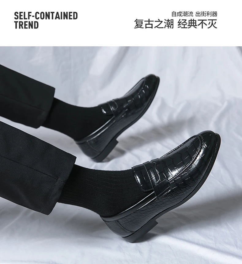 High Quality Leather Shoes Men British Style Wedding Business Brogue Shoes For Men Size 48 Men's Dress Shoes Formal Leather Male
