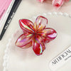 New Gradient Large Flower Acrylic Hair Clip for Women Sweet Hair Claws Crab Clamp Barrettes Hawaiian Headwear Accessories
