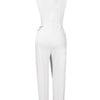 Wmstar Women's Jumpsuits One Piece Outfits Sleeveless Solid Office Lady Summer Sexy Playsuits Overalls Wholesale Dropshipping