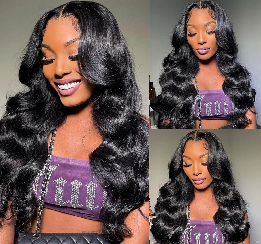 34 32In Body Wave Human Hair Lace Frontal Wigs 13x4 13x6 Transparent Lace Front Wig For Women 6x4 5x5 Glueless Wig Human Hair