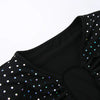 Tossy Glitter Hollow Out See-Through Maxi Dress Female Sexy Lace-Up Club High Waist Patchwork Sparkle Bandage Women Long Dress