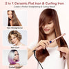 3/10 Inch Pencil Flat Iron Small Flat Irons for Short Hair Beard and Pixie Cut Mini Ceramic Tourmalin Hair Straightener