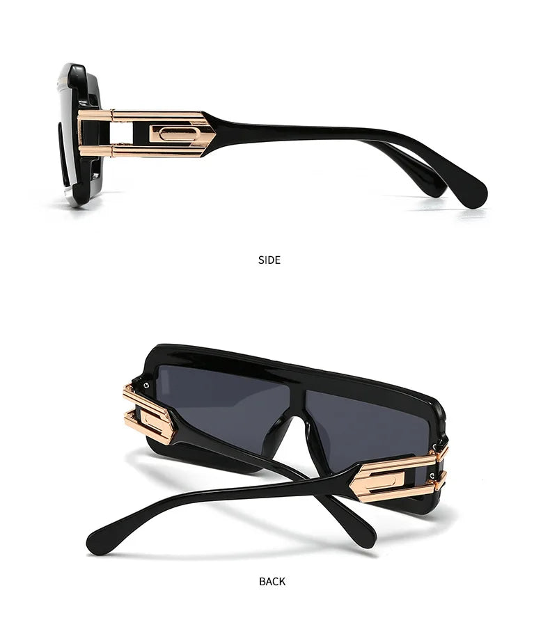 Modern Luxurious Sunglasses for Men Women Square Gradient Designer Unisex Brand Glasses Glamour Fashion Shades UV400