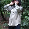 Elegant Satin Loose Women Shirt Spring Turn-down Collar Ladies Blouse Autumn Vintage Casual Button Silk Tops
