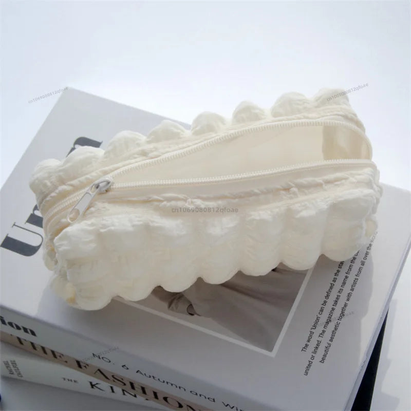 Cute Puffs Pencil Case Bag For Girls Boys Kawaii Stationery Bag Pen Pouch Box Large Capacity Student Back To School Supplies