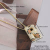 MHS.SUN New Leopard Bubble Letter Necklace Gold Plated Chunky Bubble Zircon 26 Initial Pendant Necklace Women Fashion Jewelry