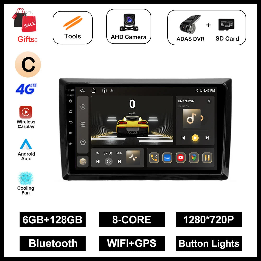 Android OS 9 inch for Volkswagen Beetle A5 2011 - 2019 Car Multimedia Radio Video Player WiFi Auto Accessories RDS Bluetooth