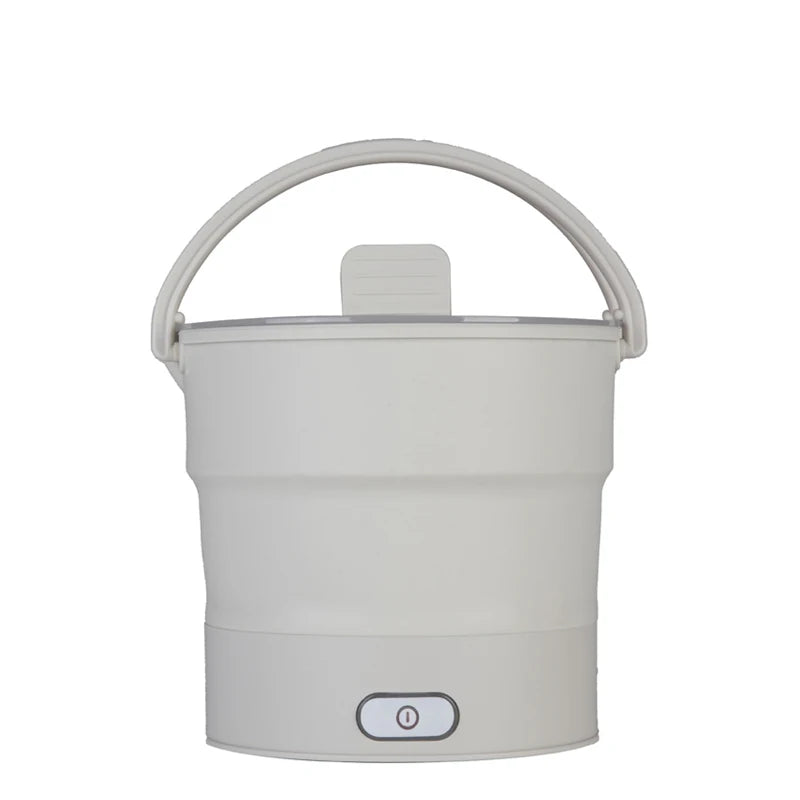 Foldable Electric Cooker 220V Mini Multifunction Hot Pot Food Steamer Cooking Machine for Dormitory Noodle Cooker for Travel