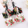 Explosive French Simple British Ice Silk Bra One Piece Thick Cup Girls Gathering No Steel Rings Women's Underwear