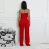 CUTENOVA Women'S Spring Summer Camisole V-Neck Offset Printed Zipper Sleeveless Slim Jumpsuit Fashion  Casual Sexy Jumpsuits