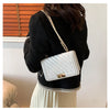 Fashionable Mini Quilted Embossed Chain Shoulder Bag Simple And Versatile Diagonal Crossbody Bag For Women Square Handbag