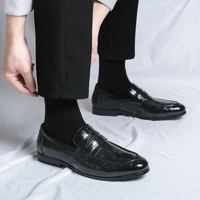 High Quality Leather Shoes Men British Style Wedding Business Brogue Shoes For Men Size 48 Men's Dress Shoes Formal Leather Male