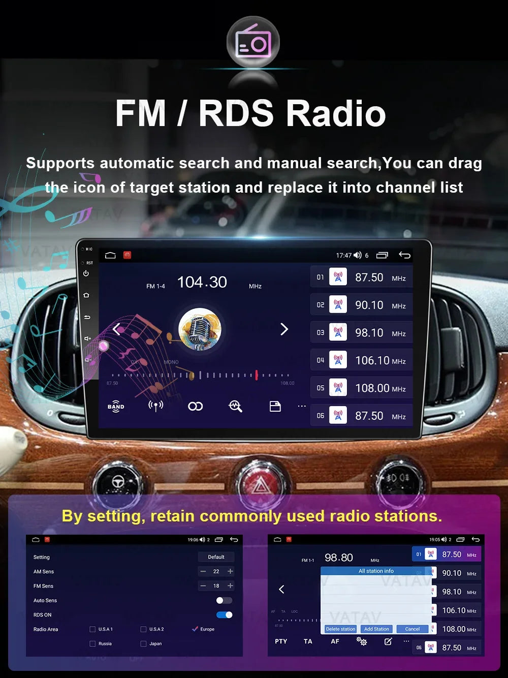 For Fiat 500 2016 2017 2018 2019 Car Multimedia Carplay Android Auto GPS stereo Radio Video Palyer 10 Inch Head Unit