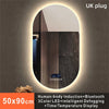 Bathroom Smart Makeup LED Mirror Adjustable light With Bluetooth Speaker Anti-Fog Human Body Induction Hotel Decoration Mirror