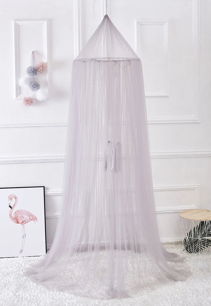 Baby Canopy Mosquito Net Bed Canopy Curtain Bedding Crib Netting Pink Girls Princess Play Tent for Kids Children Room Decoration