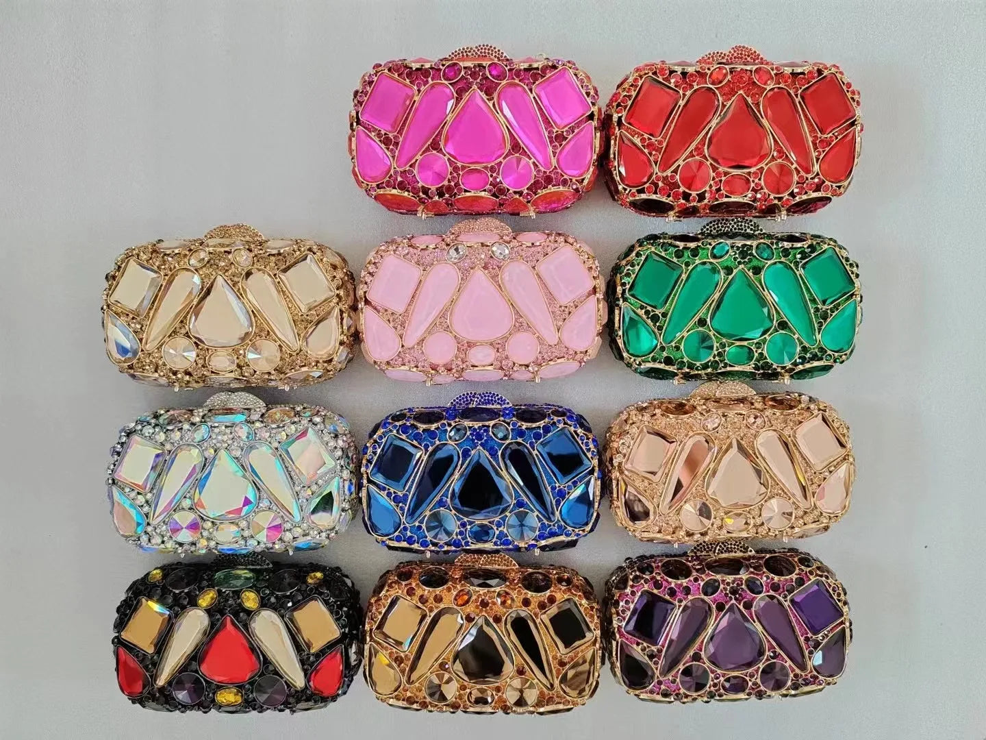 Women Rhinestone Evening Bags Luxury Designer Handbags Crystal Banquet Party Bags Fashion Dress Stone Bag Shiny Dinner Clutch