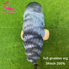 13*4 13*6 HD Lace Frontal Wig 613 Brazilian Body Wave Pre Plucked Silver Grey Lace Front 613 Colored Human Hair Wigs For Women