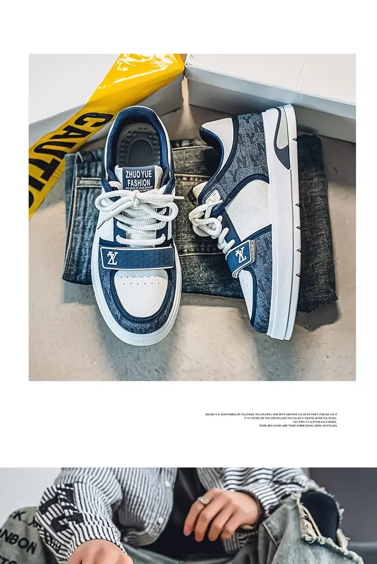 Men's Shoes Autumn Casual Shoes Soft Soled Sports Shoes New Trend Help Breathable Non-slip Board Shoes Fashion Shoes Board Shoes