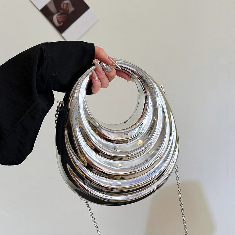 Acrylic Evening Clutch Bag Women Luxury Shoulder Bag Handbag And Crossbody Bags Fashion Party Prom Wedding Shiny Design Purse