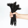 Malaika Locs Extension Human Hair 8 Inch Full Handmade Permanent Dreadlock 0.6cm Dreadlock Extension 30 Str Human Hair Locs