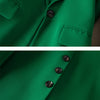 Khaki Black Green Women Solid Formal Blazer Coat Female Long Sleeve Single Button Straight Jacket For Office Ladies Work Wear