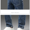 Winter Fleece Thick Warm Jeans Men's Slim Straight Elastic Denim Pants Casual Male Clothing Fashion Plush Trousers