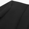 Willshela Women Fashion Satin Black With Feather Blazer Jacket Vintage Notched Neck Single Button Long Sleeves Female Outfits