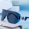 Oversized Shield Rimless Punk Sunglasses Women 2024 Luxury Brand Fashion Winged Sun Glasses For Ladies Shades Eyewear UV400