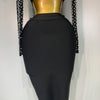 Women Sexy Long Sleeve Mesh Pearl Top Celebrity Midi Women Bandage Set 2025 Designer Evening Party Luxury Birthday Two Piece Set