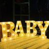 Luxury Alphabet Letter LED Lights Luminous Number Lamp  Battery Night Light for Home Wedding Birthday Christmas Party Decoration
