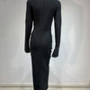 Women Celebrity Sexy Beading Crystal Diamonds Black White Maxi Long Bodycon Bandage Dress 2024 Elegant Evening Club Party Dress