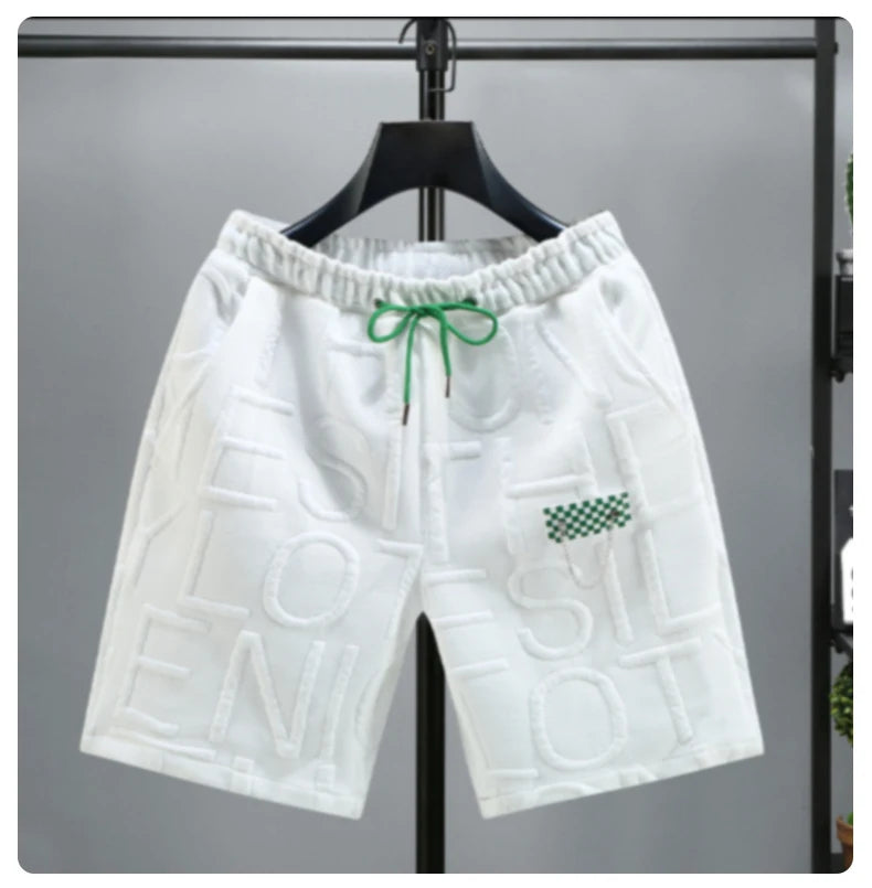 New Fashion knitted Shorts Men Comfortable Elastic Waist Clothing Male Breathable Short Trousers plus size