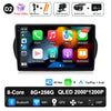 Android 14 For Fiat Fiorino Qubo Citroen Nemo Peugeot Bipper 2008 - 2017 Carplay Auto QLED Screen 4G Car Radio Multimedia Player