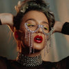 Stonefans Mesh Glasses Frames for Women Luxury 2024 Y2k Accessories Face Jewelry Belly Dance Statement Crystal Charms Display