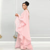 Sexy Chic Women One Shoulder Jumpsuit Chiffon Long Sleeve Prom Party Clothes Designer One Piece Ruffles Rompers 2023