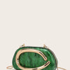 Women Acrylic Clutch Box Handbag Metal Handle Evening Bag Trendy Ladies Shoulder Crossbody Purse for Wedding Prom Cocktail Party