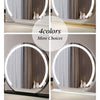 Vanity Mirror with Lights LED Round Makeup Mirror for Bedroom with 15X Magnification Smart Touch Dimmable 3 Modes 360° Rotation