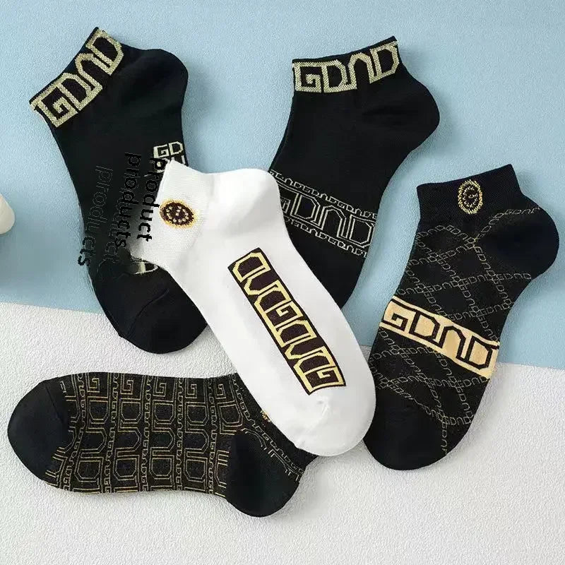 Men's Summer Socks Low-cut Absorbent Anti-odor Cotton Ankle Socks Pop-socks Moisture Absorbent Sweat-absorbent Short Tube