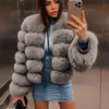 Maomaokong 2025 Natural Real Fox Fur Coat Women Winter Warm Luxury Fur Jacket Detachable Long Sleeves Female Vest Furry Coats