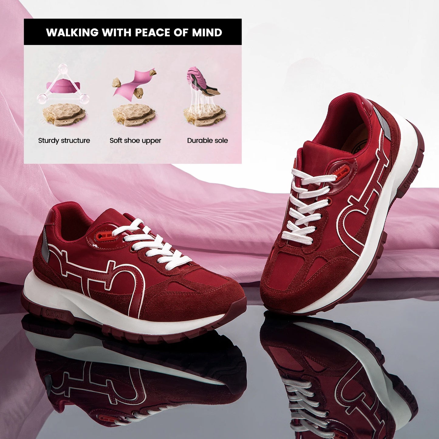 Light Luxury Brand Sneakers Flat Women Casual Shoes Running Tennis Balance Tech Shoes Breathable Comfortable Girls