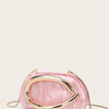 Women Acrylic Clutch Box Handbag Metal Handle Evening Bag Trendy Ladies Shoulder Crossbody Purse for Wedding Prom Cocktail Party
