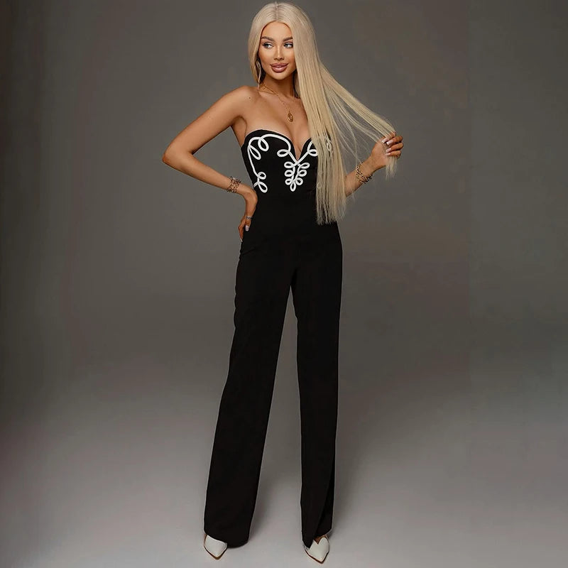CUTENOVA Women'S Spring Summer Camisole V-Neck Offset Printed Zipper Sleeveless Slim Jumpsuit Fashion  Casual Sexy Jumpsuits