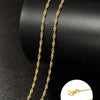 14k Orginal Gold Color Necklace Chain for Women Box Chain Snake Bone/starry/Cross Chain 18 Inches Necklace Fine Jewelry Gifts